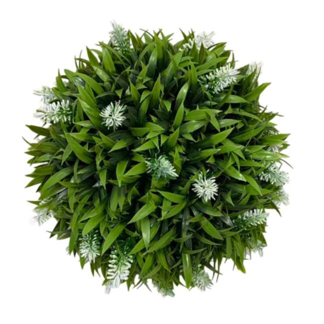 Лаванда искусственная шар 30 см MonAmi LGB-30white