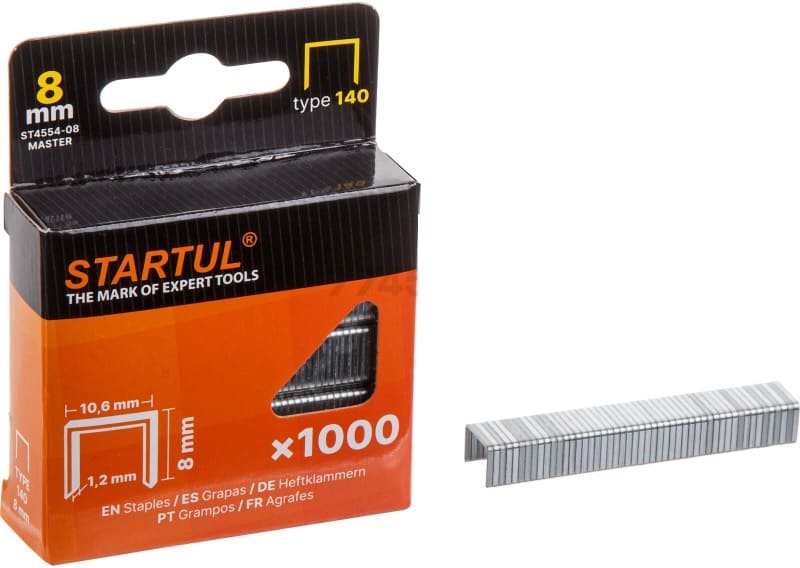 Скобы 8мм тип 140 STARTUL MASTER (1000шт) ST4554-08