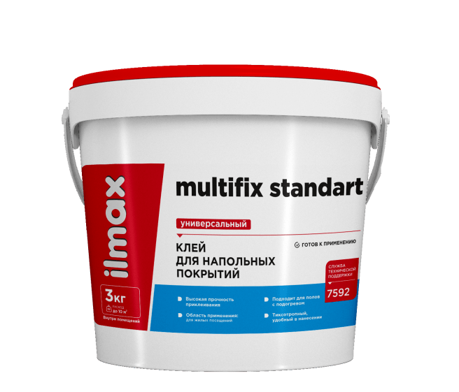 Клей для напольных покрытий ILMAX multifix standart 3кг