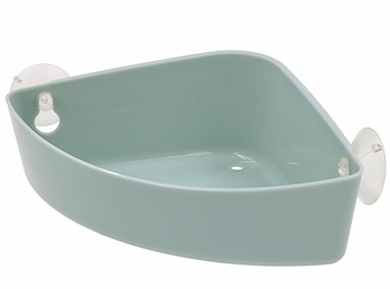 Полка на присосках угловая (серая мистерия) Krita АС 64675000, Berossi