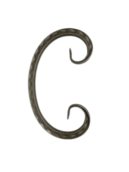 Кованый элемент фигурный 15x145x250 мм (01.505-СР)