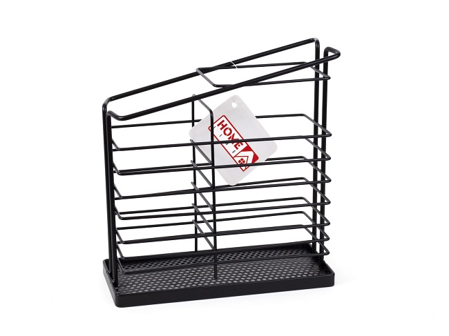 Подставка для столовых приборов металлическая 17x7x18 см, 27317831