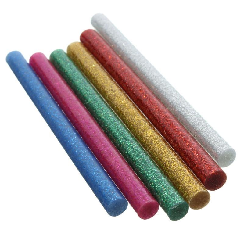 Клеевые стержни цветные c блёстками, 11.3x270мм, 09-1285, REXANT