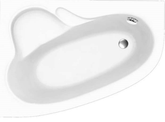 Ванна акриловая асимметричная Maya 170x110 см L левая Bonito Home