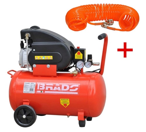 Компрессор воздушный BRADO AR50B + Шланг SKIPER PH02 10 м
