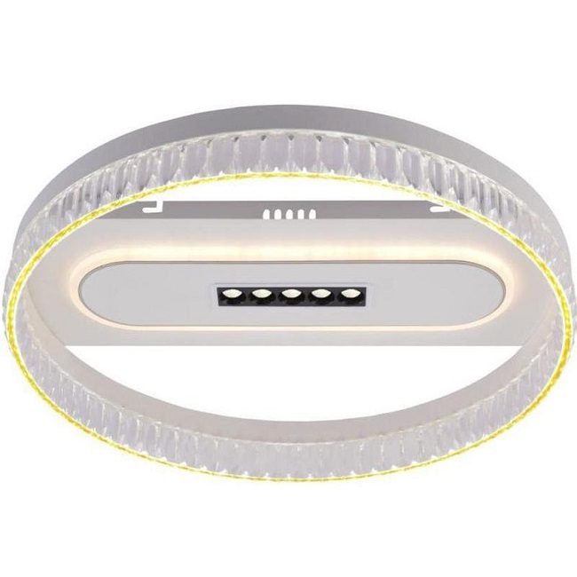 Светильник потолочный ДПБ белый/хром Белсветоимпорт LI8195/500