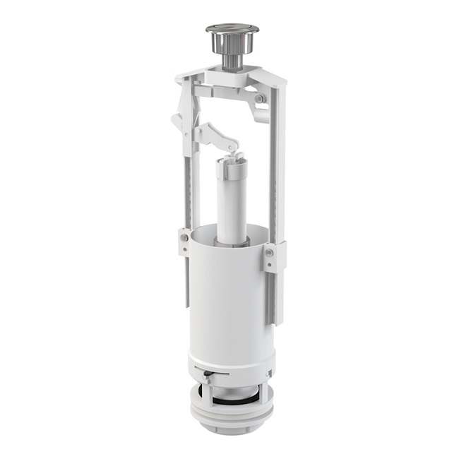 Сливной механизм для смывных бачков, однорежимный, Alca Plast A2000-CHROM-BL-01