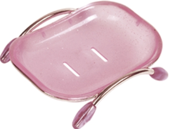 Мыльница розовая L332 LEDEME