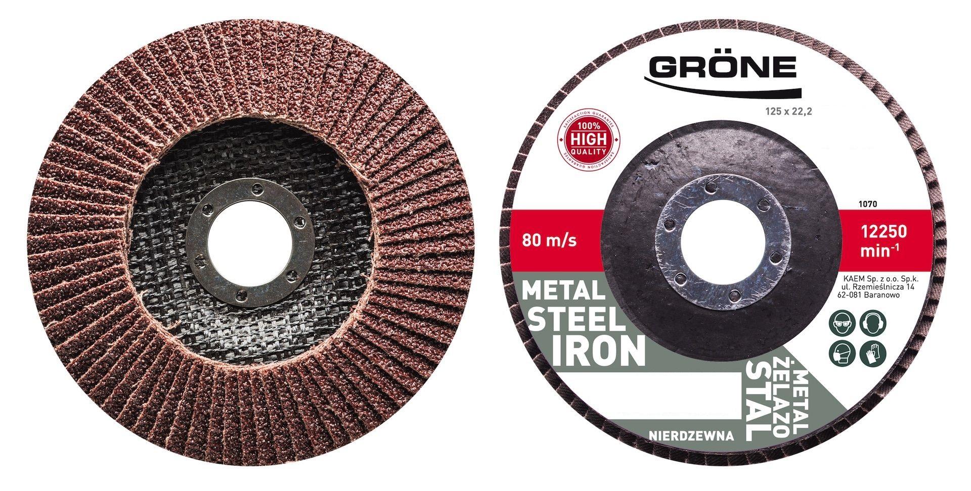 Круг лепестковый 125х22.23 мм P80 GRONE