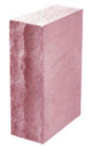 Кирпич (камень) силикатный СЛК-150/35, красный, рустированный, лицевой, 250х108х65