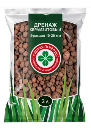 Дренаж керамзитовый крупный фр.10-20, Скорая помощь 2л