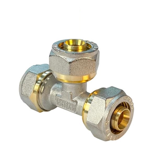 Тройник обжимной переходной 16х20х16