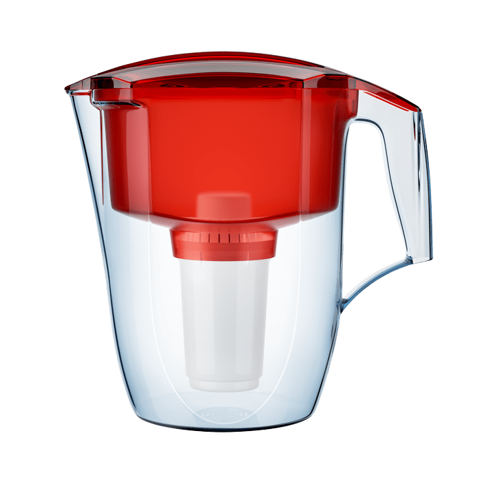 Водоочиститель Кувшин Аквафор Гарри с дополнительным модулем Красный