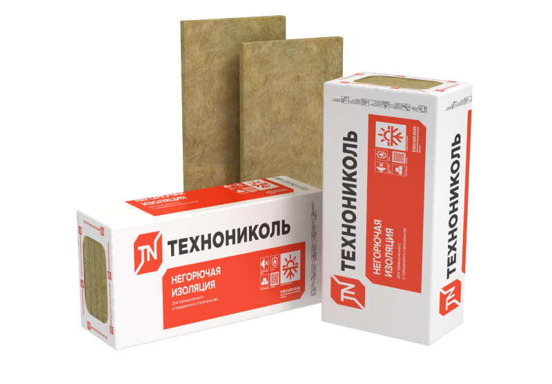 Плиты теплоизоляционные из минеральной ваты ТЕХНОФАС ЭФФЕКТ 1200х600х100 мм, уп. 2.16 м2