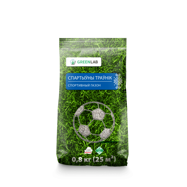 Травосмесь Газон Спортивный, 0.8кг Greenlab