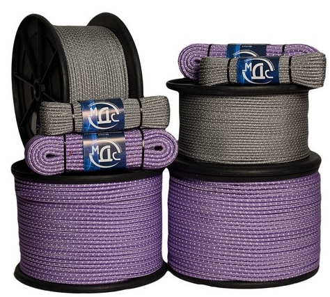 Шнур плетеный с люминесцентной нитью с сердечником 20 м