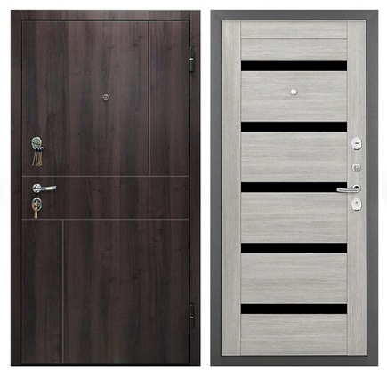 Дверь входная металлическая УРБАН 2050x860 правая, пасадена / ривьера айс Промет