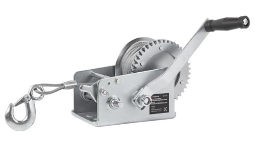 Лебедка ручная барабанная (стальной трос) 1130кг, Forsage F-KB-S-2500
