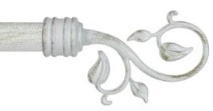 Наконечник Флора 25 мм, белое золото, 1 шт