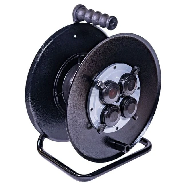 Удлинитель на катушке 4 гнезда 40м 16А с заземлением Элект БелТИЗ УХз-16-4-40-КМ