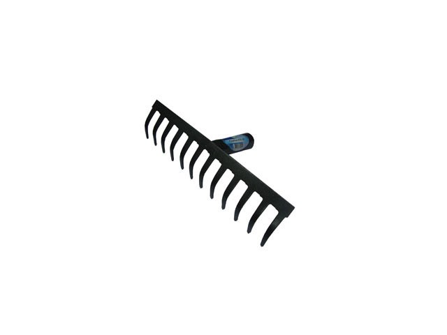 Грабли металлические с прямыми зубьями, 12 зубов, без черенка, ИнструмАгро 010704