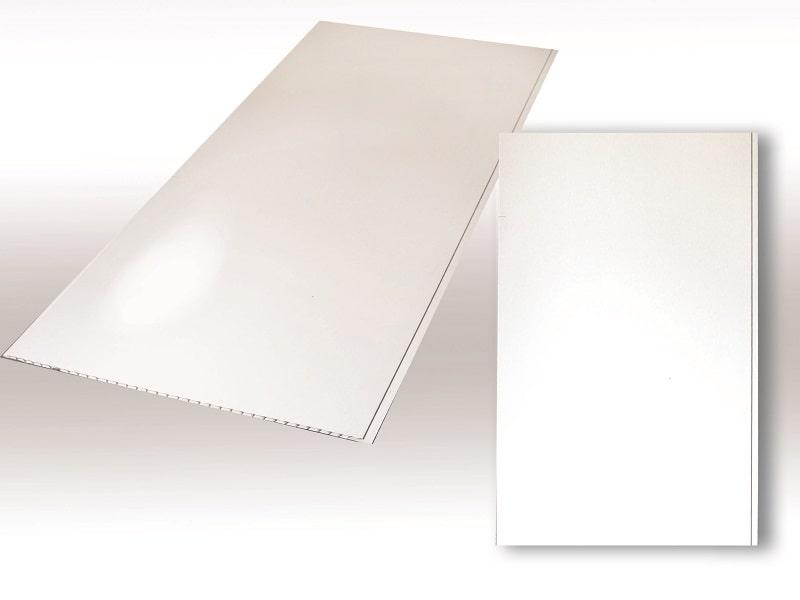 Панель пластиковая (ПВХ) DekoStar Альянс белый глянец 25см, длина 3,3м