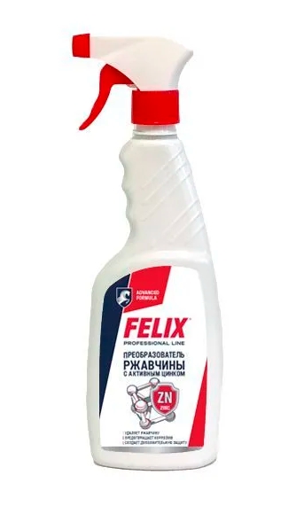 Преобразователь ржавчины с активным цинком Felix, 500мл