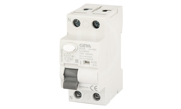 Устройство защитного отключения GYL9 2P 40A 6 кА 30мА AC, GEYA GYL92P40A30MA