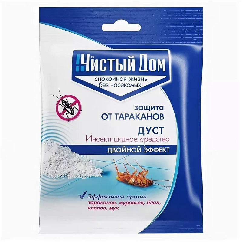 Дуст инсектицидный от тараканов,блох, клопов, муравьев 50 гр. Чистый Дом