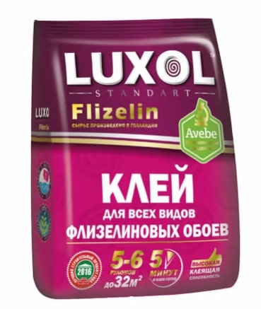 Клей обойный LUXOL флизелин Standart, 200 г