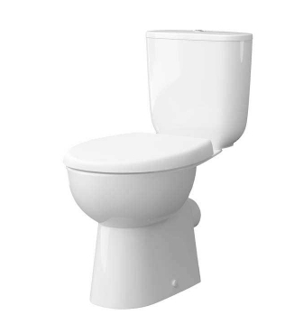 Унитаз-компакт Керамин Гольф R белый (с жёстким сиденьем, слив однорежимный, арматура Инкоэр)