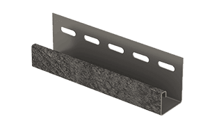 J-Планка 044Н для сайдинга винилового Ю-Пласт Кирпич графитовый