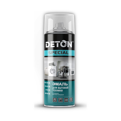 Эмаль-аэрозоль алкидная для бытовой техники 520 мл DETON SPECIAL