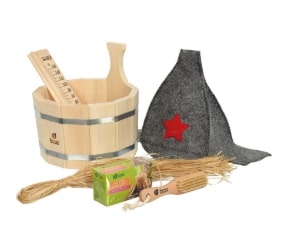 Набор Подарочный для бани и сауны 6 предметов, Банные штучки 40156