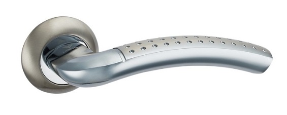 Ручка дверная Рим AL (SN/PC) LOCKit