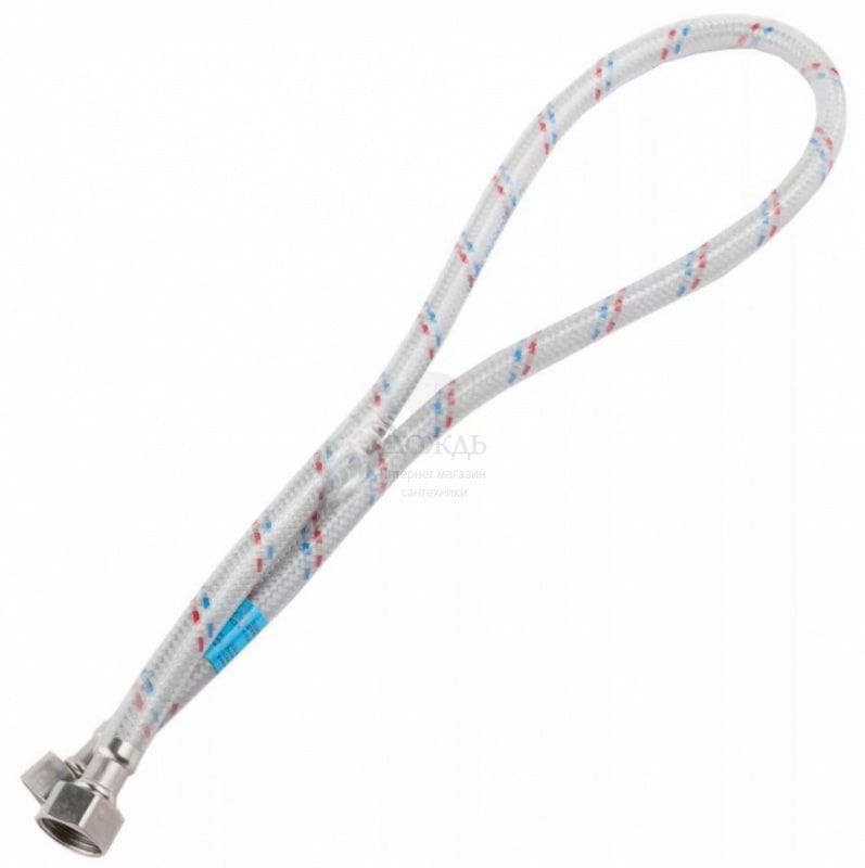 Подводка гибкая для воды 60 см с полимерным покрытием гайка 1/2 - гайка 1/2 OPTIMA Monoflex