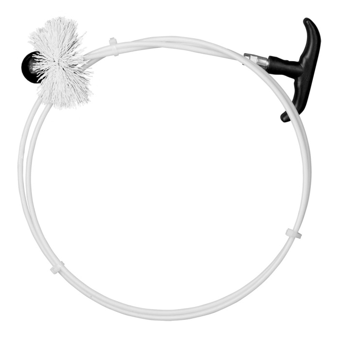 Набор для чистки дымохода (нейлоновая щетина)  на гибком тросе, 3000мм, GRAFF 110300