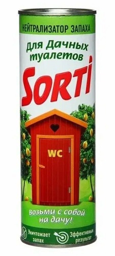 Средство дезодорирующее для дачных туалетов 500 гр, SORTI