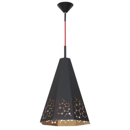 Светильник подвесной ATOM G1_D 1х60W, E27, черный ALDEX