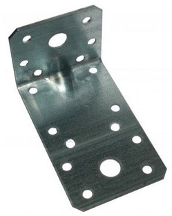 Уголок усиленный оцинкованный 90х50х55 мм