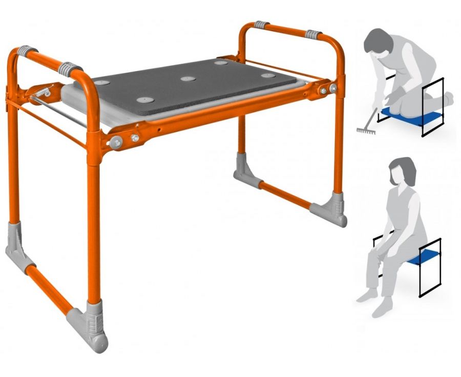 Скамейка садовая с мягким сиденьем складная (СКМ2/О) Nika