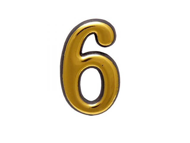 Цифра дверная пластик