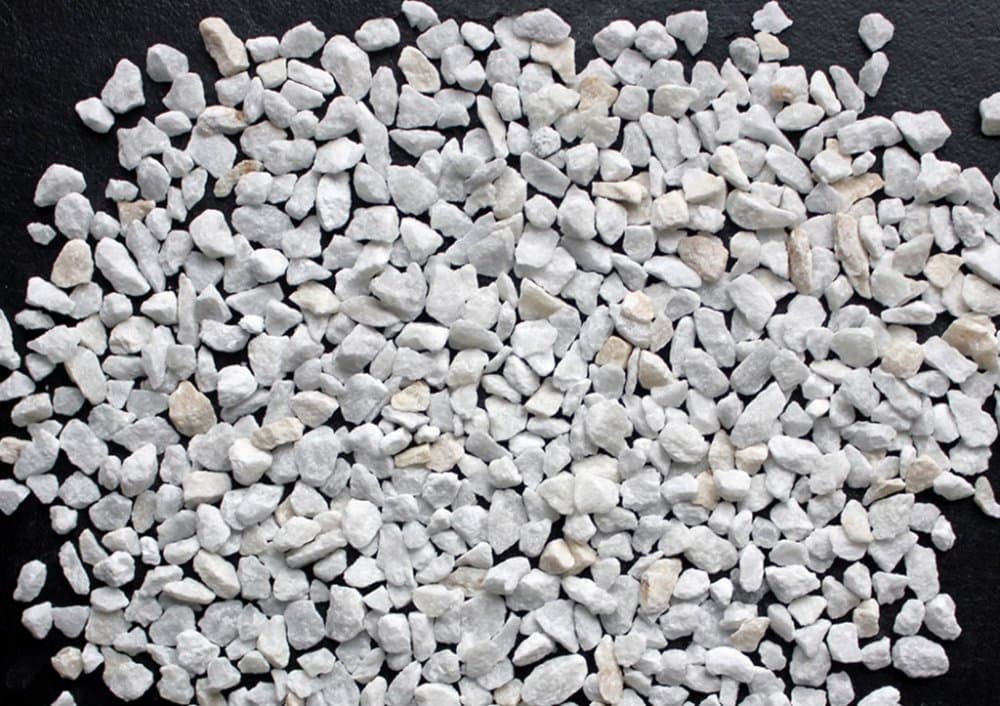 Крошка мраморная белая,фракция 5-10 мм