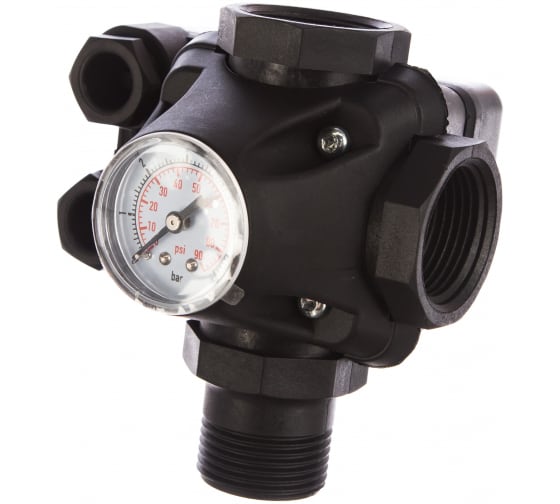 Реле давления с манометром UNIPUMP РМ 5/3W