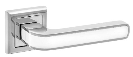 Дверная ручка Nova FTZ26-E380 (CP/White) VELA