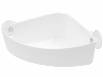 Полка на присосках угловая (снежно-белый) Krita АС 64601000, Berossi