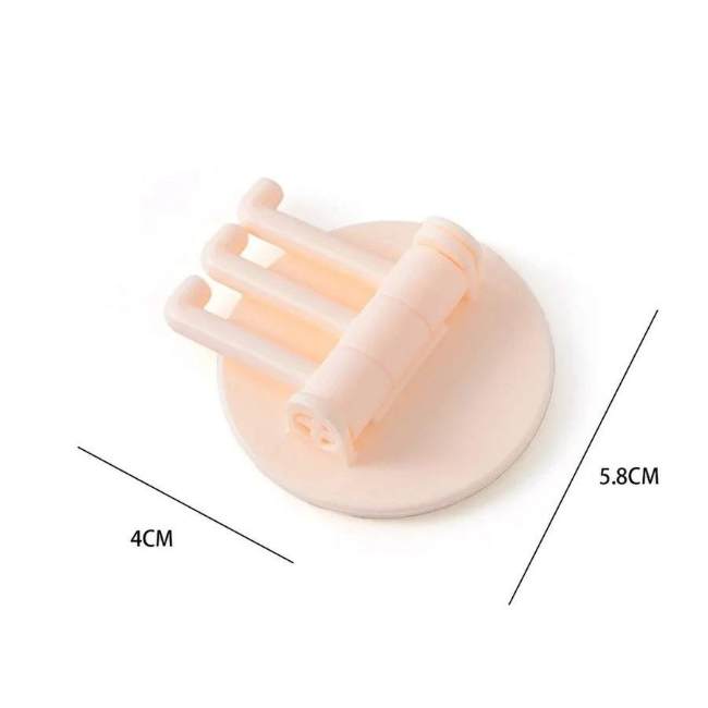 Крючок для ванной тройной поворотный MonAmi QH2-24