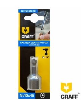 Бита шестигранная магнитная SW 10x45 мм GRAFF 1 шт в блистере