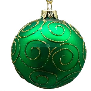Шар елочный Weave on Green 8 см, MU2204-52 Шар елочный Weave on Green 8 см, MU2204-52