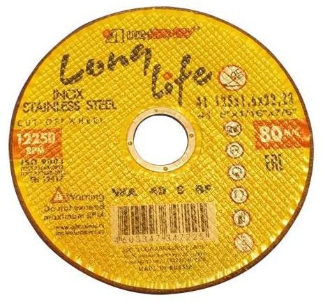 Круг отрезной 125х1.0x22.2 мм для нержавеющей стали LUGA Long Life